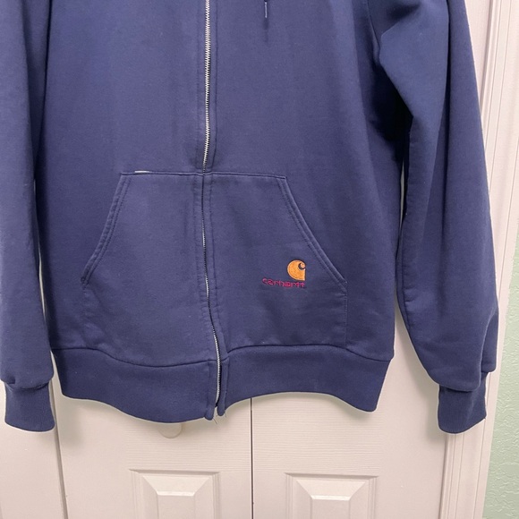 Carhartt Dark Blue Full-Zip Hoodie - Picture 8 of 9
